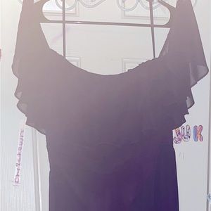 Off the shoulder, dark purple, size 2X worn once